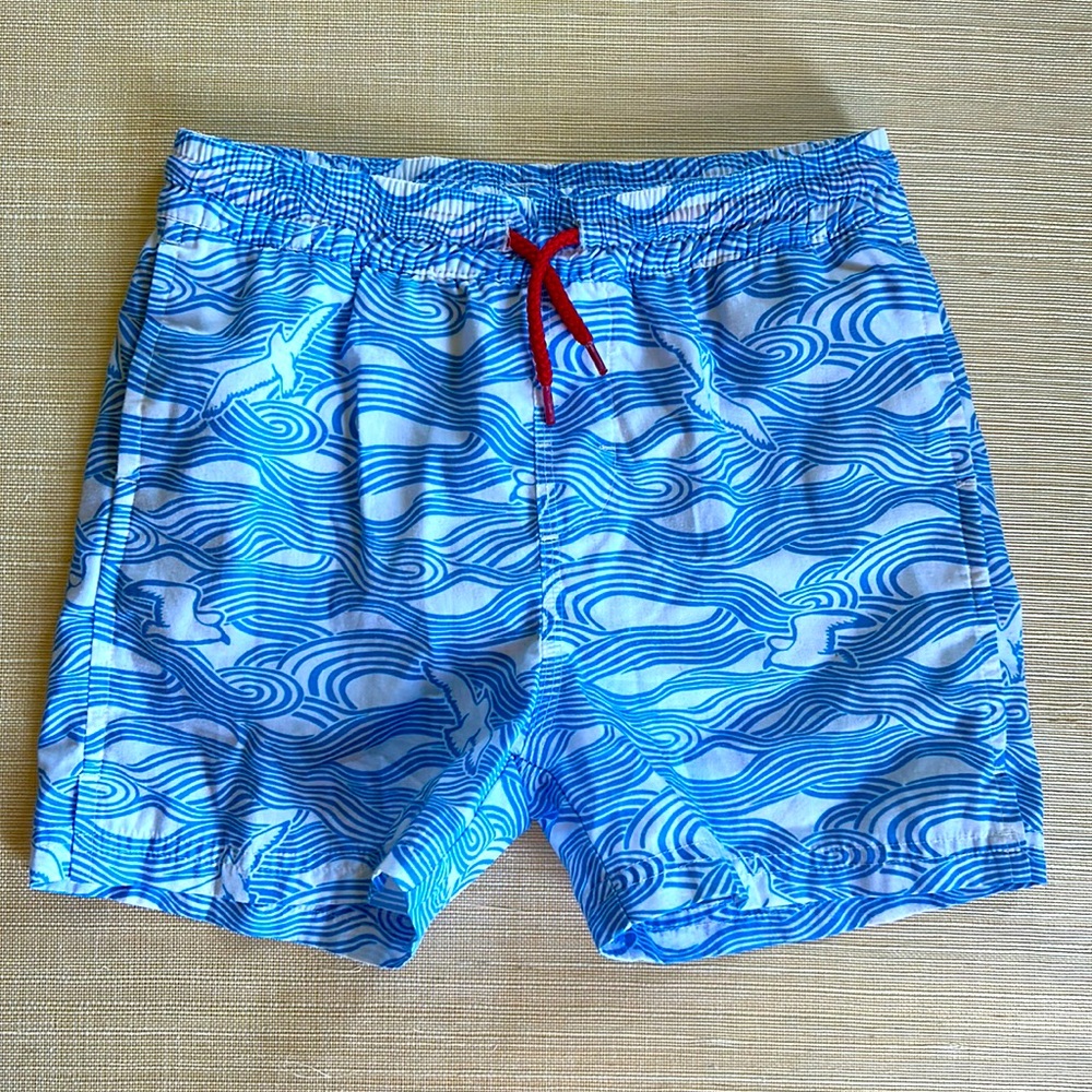 The Beaufort Bonnet Company waves swim trunks bathing suit